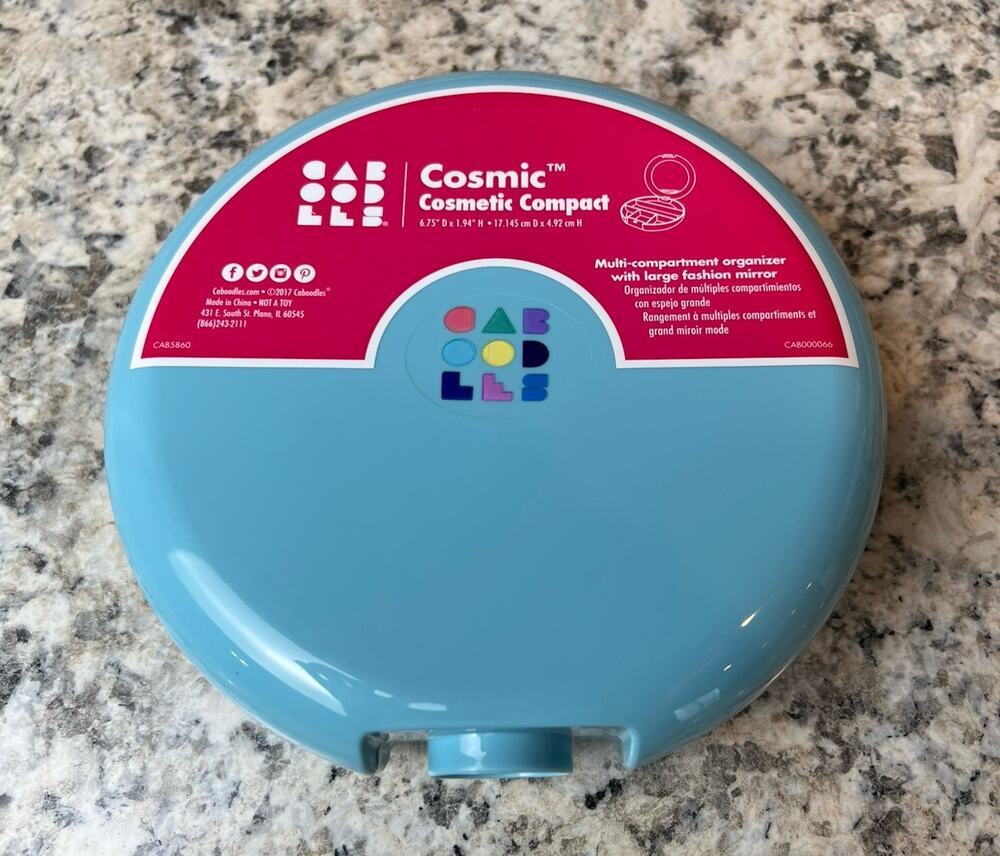 Vtg NEW Caboodles Cosmic Cosmetic Mirror Compact Makeup Jewelry Organizer